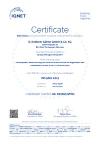 ISO 9001 Certificate (IQNet)